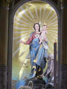 Statua lignea della basilica del Santuario della Madonna della Guardia di Genova